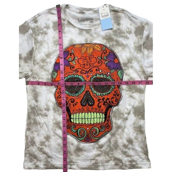Fosforos Galileo Day Of The‎ Dead Shirt Women's MEDIUM Dia De Los Muertos Skull - Picture 5 of 8